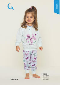 BABY GIRL'S S/L PAJAMAS U10003 Tellini S.r.l. Wholesale Clothing